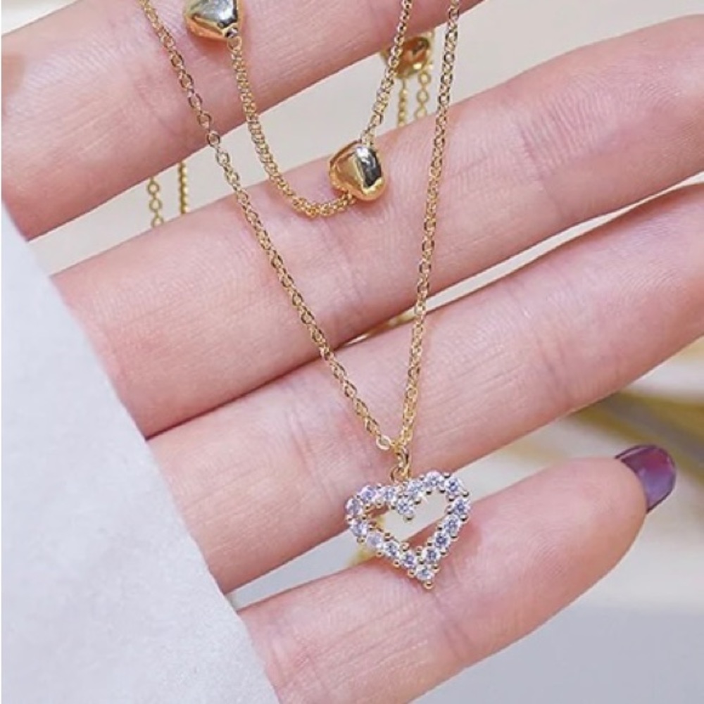 Multi heart necklace